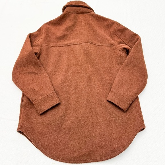 Joie Brown Button Down Top Shirt Jacket Size Medium - Picture 3 of 7
